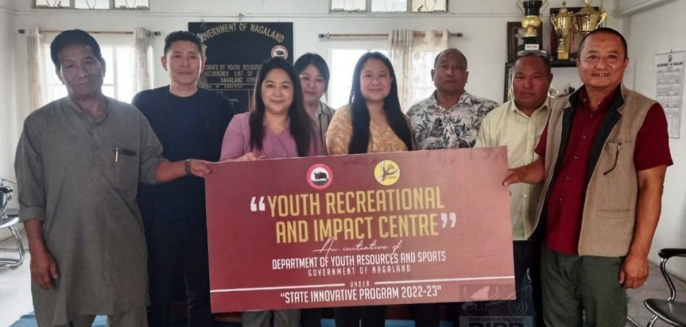 Participants and officials during the launching of project to set up ‘Youth Recreational and Impact Centres’ on May 22. (DIPR Photo)